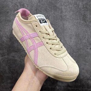 Patou x Onitsuka Tiger MEXICO 66 low-top brown pink sneakers for women